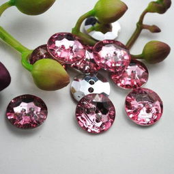 浙江工廠直銷(xiāo)13mm圓形亞克力兩眼鈕扣 服裝輔料的理想之選