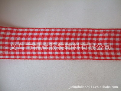現(xiàn)貨特價(jià)銷(xiāo)售 8分大紅格子帶與2.5公分大紅色蘇格蘭帶